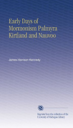 early days of mormonism palmyra kirtland and nauvoo_cover