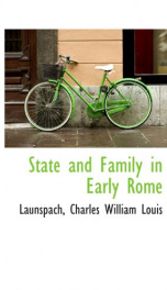 state and family in early rome_cover