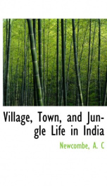 village town and jungle life in india_cover
