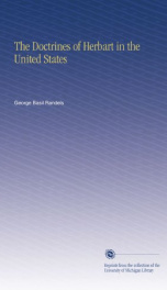 the doctrines of herbart in the united states_cover