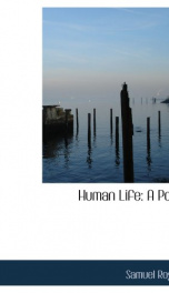 human life a poem_cover