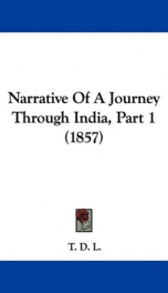 narrative of a journey through india_cover