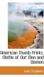 american thumb prints mettle of our men and women_cover