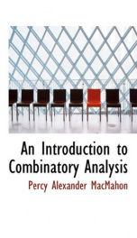 an introduction to combinatory analysis_cover