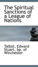 the spiritual sanctions of a league of nations_cover