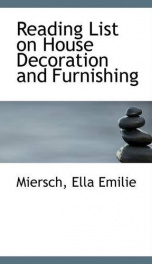 reading list on house decoration and furnishing_cover