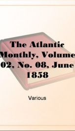 The Atlantic Monthly, Volume 02, No. 08, June 1858_cover