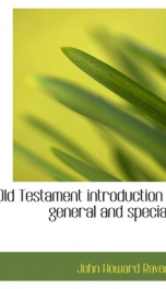 old testament introduction general and special_cover