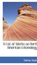 a list of works on north american entomology_cover