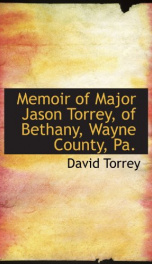 memoir of major jason torrey of bethany wayne county pa_cover