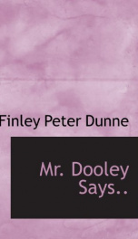 Mr. Dooley Says_cover