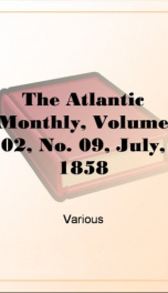 The Atlantic Monthly, Volume 02, No. 09, July, 1858_cover