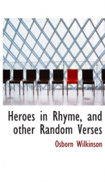 heroes in rhyme and other random verses_cover