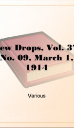 Dew Drops, Vol. 37, No. 09, March 1, 1914_cover