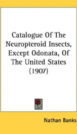 catalogue of the neuropteroid insects except odonata of the united states_cover