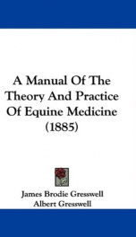 a manual of the theory and practice of equine medicine_cover