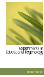 experiments in educational psychology_cover
