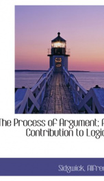 the process of argument a contribution to logic_cover
