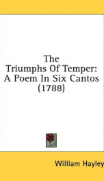 the triumphs of temper a poem in six cantos_cover