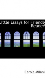 little essays for friendly readers_cover