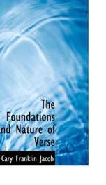 the foundations and nature of verse_cover