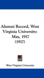 alumni record west virginia university_cover