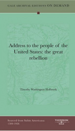 address to the people of the united states_cover