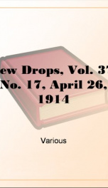 Dew Drops, Vol. 37, No. 17, April 26, 1914_cover