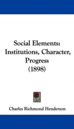 social elements institutions character progress_cover
