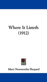 where it listeth_cover