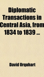 diplomatic transactions in central asia from 1834 to 1839_cover