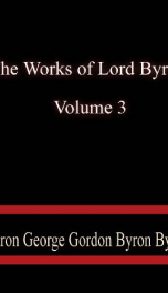 The Works of Lord Byron. Vol. 3_cover