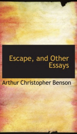 Escape, and Other Essays_cover