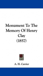 monument to the memory of henry clay_cover