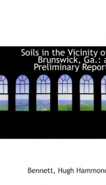 soils in the vicinity of brunswick ga a preliminary report_cover