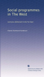 social programmes in the west lectures delivered in the far east_cover