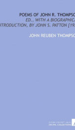 poems of john r thompson_cover