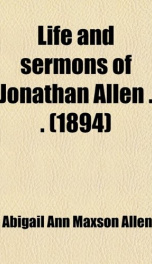 life and sermons of jonathan allen_cover