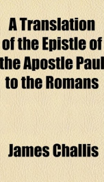 a translation of the epistle of the apostle paul to the romans_cover