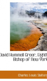 david hummell greer eighth bishop of new york_cover