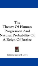 the theory of human progression and natural probability of a reign of justice_cover