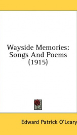 wayside memories songs and poems_cover