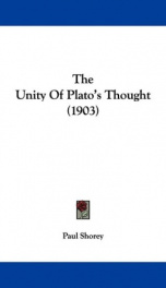 the unity of platos thought_cover