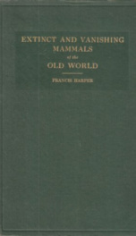 extinct and vanishing mammals of the old world_cover