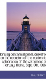 norway centennial poem delivered on the occasion of the centennial celebration_cover