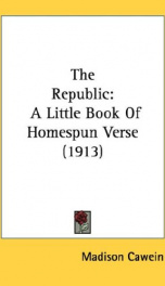 the republic a little book of homespun verse_cover