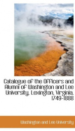 catalogue of the officers and alumni of washington and lee university lexington_cover