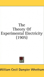 the theory of experimental electricity_cover