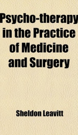 psycho therapy in the practice of medicine and surgery_cover
