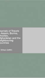 Journals of Travels in Assam, Burma, Bhootan, Afghanistan and the_cover